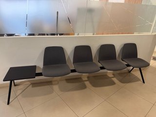 Bancada de oficina 4 asientos