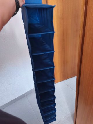 Zapatero colgante de tela