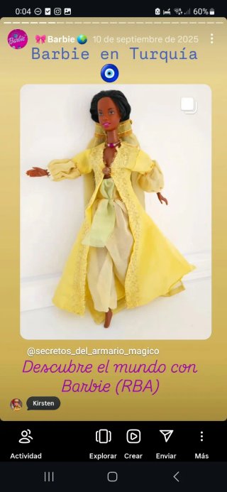 Vestidos Barbie mundo RBA