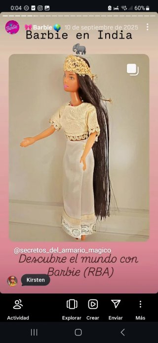 Vestidos Barbie mundo RBA