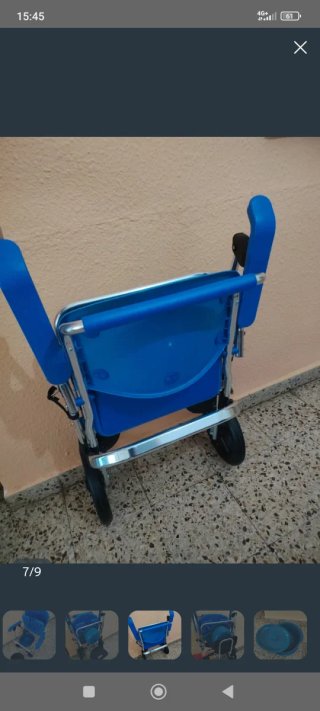 Silla de ruedas con WC incluido