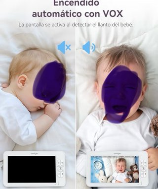 Vigilabebés cámara + monitor 7”
