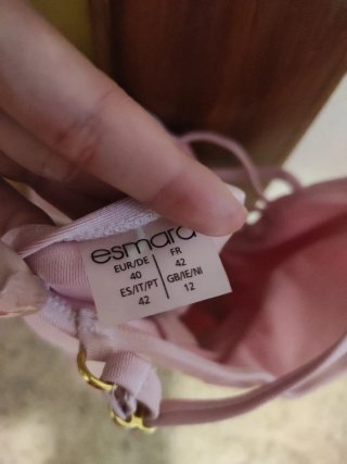 Bañador rosa cruzado
