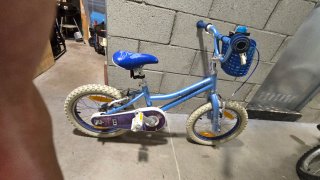 Bicicleta Infantil Frozen Azul
