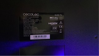 TV Cecotec QLED 43” negra
