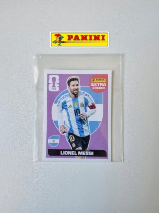 Extra sticker Lionel Messi Morado Mundial 2026