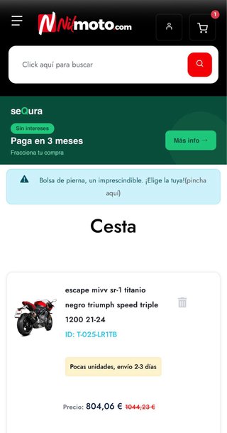 Escape Titanio Triumph Speed Triple 1200 RS/RR