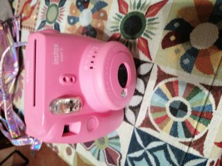 Cámara Fujifilm Instax Mini 9 Rosa con bolso y dos