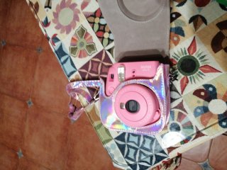 Cámara Fujifilm Instax Mini 9 Rosa con bolso y dos