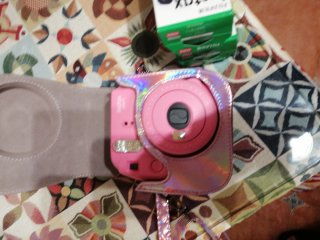 Cámara Fujifilm Instax Mini 9 Rosa con bolso y dos