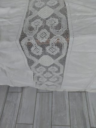Copriletto/Tendone Lino cm 230x230 Fatto a Mano
