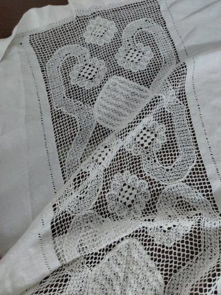 Copriletto/Tendone Lino cm 230x230 Fatto a Mano