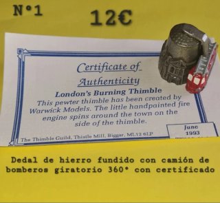 Cuchara Bombero Londres Antigua