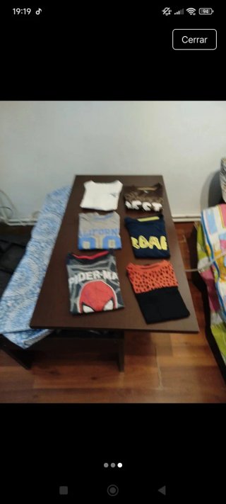 Lote 6 camisetas niño talla 5 años