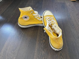 Zapatillas Converse Altas Amarillas T.44