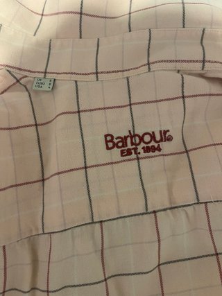 Camisa Barbour rosa cuadros
