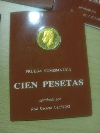 Pruebas Numismáticas 100 Pesetas (Lote 5)