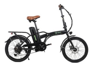 Bicicleta Eléctrica Negra Plegable