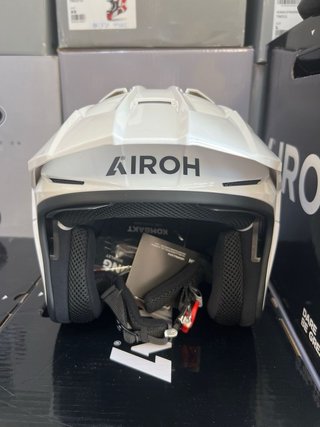 Casco moto M Airoh Trial blanco