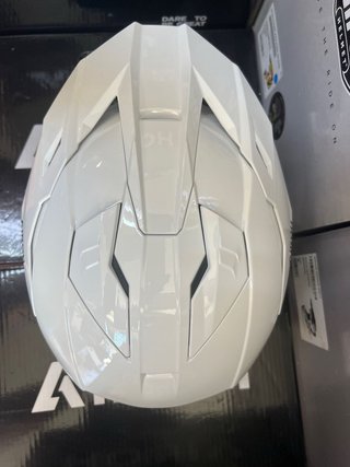 Casco moto M Airoh Trial blanco