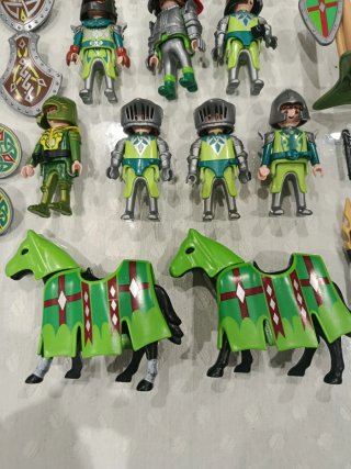 Playmobil ejercito de Caballeros Dragón Verde