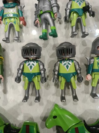 Playmobil ejercito de Caballeros Dragón Verde