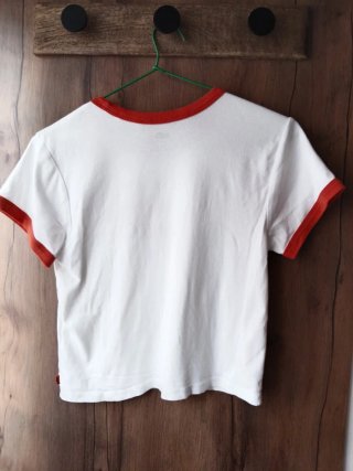 Camiseta Levi's Vintage Ringer Blanca y Roja