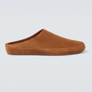 Loro Piana Sandalias Ante Marrón