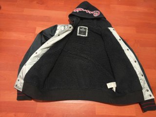 Chaqueta Hollister Negra y Plateada