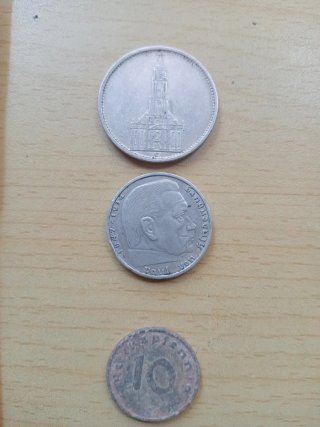 Billetes y monedas alemanas antiguas