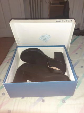Zapatos de plataforma microfiber MARYPAZ 38 negros