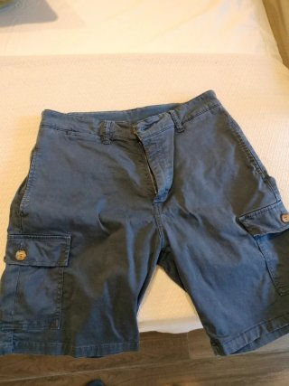 Bermudas Hombre Bolsillos Azul