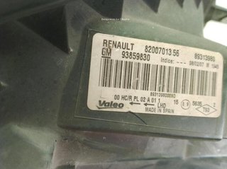 Faro derecho nissan 8200701356 primastar 23183995