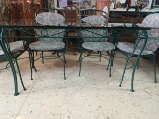 Mesa de jardín con 6 sillas