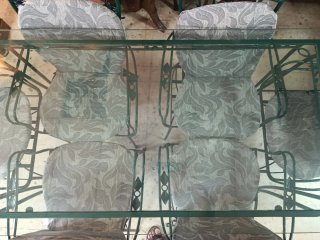 Mesa de jardín con 6 sillas