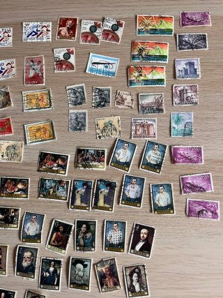 Lote 3 sellos vintage matasellados