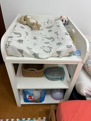 Cambiador bebé blanco