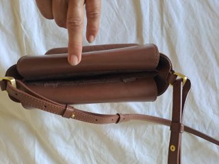 Bolso de cuero marrón Lipault
