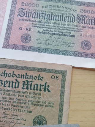 11 Billetes Alemanes Antiguos