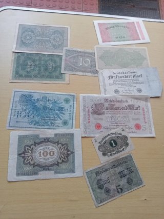 11 Billetes Alemanes Antiguos