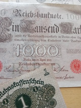 11 Billetes Alemanes Antiguos