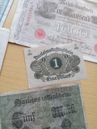 11 Billetes Alemanes Antiguos