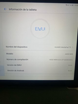 Tablet Huawei Mediapad T5 Negra