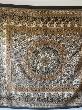 Tapiz de tela con diseño paisley 210 x 240 cm