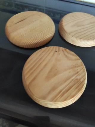 Set de 4 platos de madera para tapas
