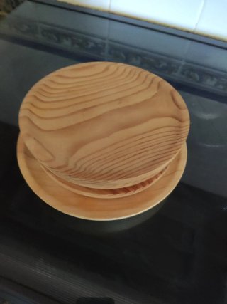 Set de 4 platos de madera para tapas