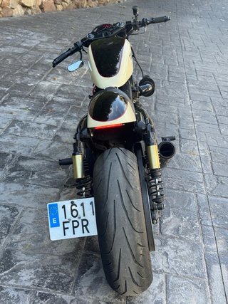 Harley-Davidson Cruiser Negra y Beige