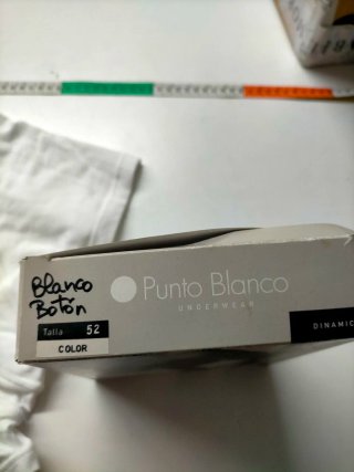 Boxer Punto Blanco botones Talla 52 L