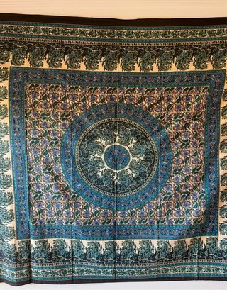 Tapiz de tela con diseño mandala 210 x 240 cm