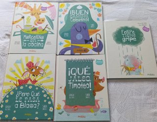 Lote Libros infantiles muy divertidos.  5 libros.